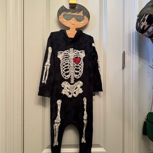 Rags to Raches Skeleton Costume - Black and White